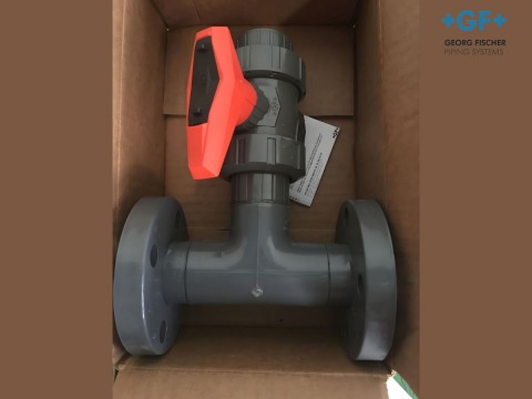 งานสั่งทำ GF ball valve with flange